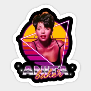 Anita baker cyber color music design Sticker